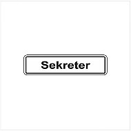 EKSTRAFİX 201 YÖNLENDİRME LEVHASI 7x24.5 SEKRETER (YUL-119) - EKSTRAFİX