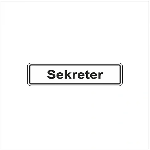 Ekstrafix 201 Yönlendirme Levhası 7x24.5 Sekreter (Yul-119) - 1