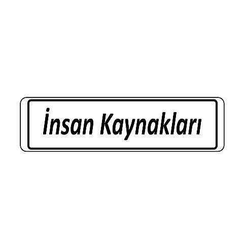 Ekstrafix 201 Yönlendirme Levhası 7x24.5 İnsan Kaynakları (Yul-131) - 1