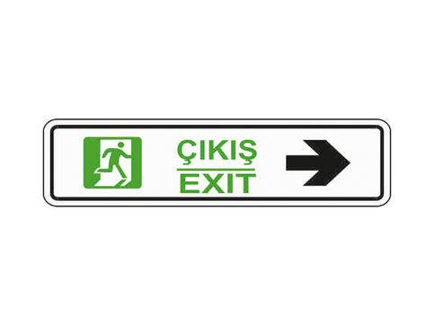 Ekstrafix 201 Yönlendirme Levhası 7X24,5 Çıkış-Exıt (Yul-132) - 1