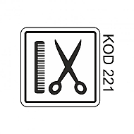 EKSTRAFİX 202 YÖNLENDİRME LEVHASI 12x12 BERBER-KUAFÖR (YUL-221) - EKSTRAFİX