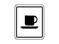 EKSTRAFİX 202 YÖNLENDİRME LEVHASI 12x12 KAFETERYA-CAFE (YUL-222) - EKSTRAFİX