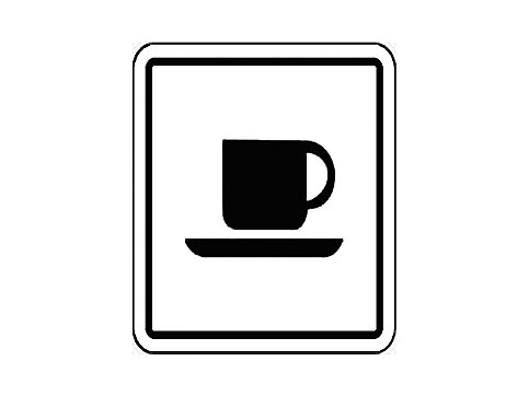 EKSTRAFİX 202 YÖNLENDİRME LEVHASI 12x12 KAFETERYA-CAFE (YUL-222) - 1