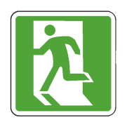 Ekstrafix 202 Yönlendirme Levhası 12X12 Acil Çıkış (Yul-225) - EKSTRAFİX