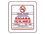 EKSTRAFİX 202 YÖNLENDİRME LEVHASI 12x12 SİGARA İÇİLMEZ (YUL-236) - EKSTRAFİX
