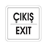 EKSTRAFİX 202 YÖNLENDİRME LEVHASI 12x12 ÇIKIŞ-EXIT (YUL-253) - EKSTRAFİX