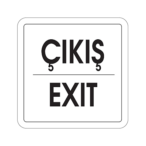 EKSTRAFİX 202 YÖNLENDİRME LEVHASI 12x12 ÇIKIŞ-EXIT (YUL-253) - 1