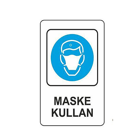 EKSTRAFİX 203 YÖNLENDİRME LEVHASI 16x24 MASKE KULLAN (YUL-311) - 1