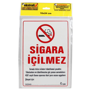 Ekstrafix 203 Yönlendirme Levhası 16x24 Sigara İçilmez (Yul-316) - EKSTRAFİX