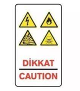 Ekstrafix 204 Yönlendirme Levhası 25X35 Dikkat (Yul-407) - EKSTRAFİX