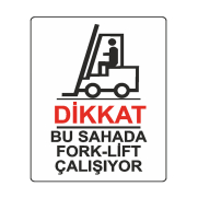 Ekstrafix 204 Yönlendirme Levhası 25X35 Dikkat Bu Sahada For (Yul-408) - EKSTRAFİX