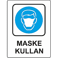 EKSTRAFİX 204 YÖNLENDİRME LEVHASI 25x35 MASKE KULLAN (YUL-410) - EKSTRAFİX