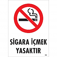 EKSTRAFİX 204 YÖNLENDİRME LEVHASI 25x35 SİGARA İÇİLMEZ (YUL-412) - EKSTRAFİX