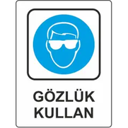 Ekstrafix 204 Yönlendirme Levhası 25X35 Gözlük Kullan (Yul-413) - EKSTRAFİX