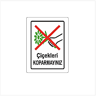 EKSTRAFİX 204 YÖNLENDİRME LEVHASI 25x35 ÇİMLERE BASMAYINIZ (YUL-419) - EKSTRAFİX