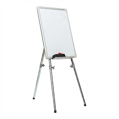 İNTER 623F ELEGANT ÇERÇEVE TELESKOPİK AYAKLI FLİPCHART LAMİNAT YAZI TAHTASI 70x100 - 1