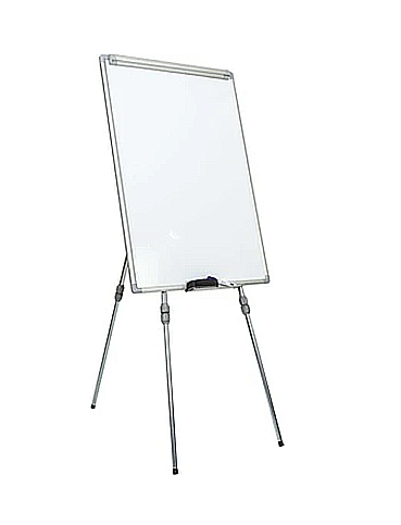 İNTER 623F ELEGANT ÇERÇEVE TELESKOPİK AYAKLI FLİPCHART LAMİNAT YAZI TAHTASI 70x100 - 1
