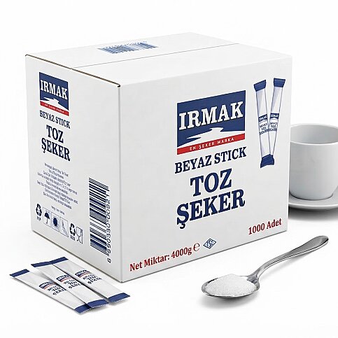 IRMAK STİCK FİŞEK TOZ ŞEKER 4gr 1000Lİ (4000gr) - 1