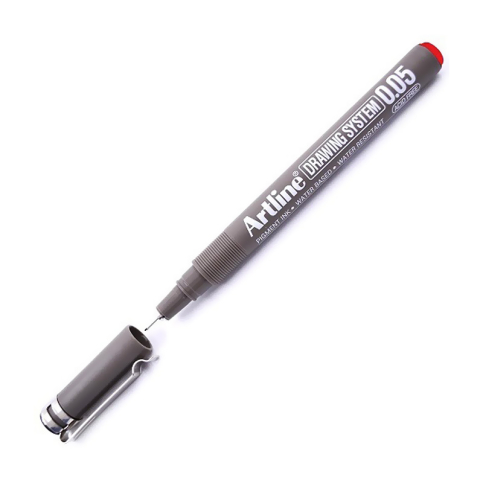 Artline Ek-2305 Çizim Kalemi 0.05mm Kırmızı (A-Ek-2305 Red) - 1