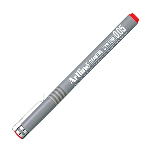 Artline Ek-235 Çizim Kalemi 0.5mm Kırmızı (A-Ek-235 Red) - 1