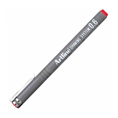 Artline Ek-236 Çizim Kalemi 0.6mm Kırmızı (A-Ek-236 Red) - 1