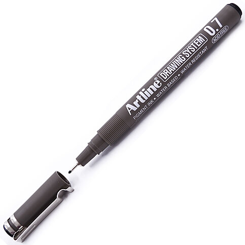 ARTLİNE EK-237 ÇİZİM KALEMİ 0.7mm SİYAH (A-EK-237 BLACK) - 1