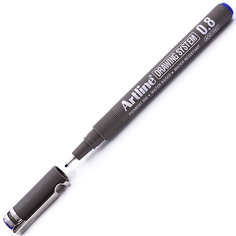 ARTLİNE EK-238 ÇİZİM KALEMİ 0.8mm MAVİ (A-EK-238 BLUE) - 1