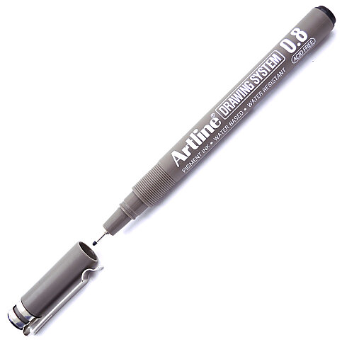 ARTLİNE EK-238 ÇİZİM KALEMİ 0.8mm SİYAH (A-EK-238 BLACK) - 1
