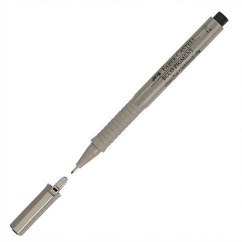 FABER-CASTELL ECCO PİGMENT ÇİZİM KALEMİ 0.2mm SİYAH (5110166299) - 1