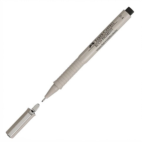 FABER-CASTELL ECCO PİGMENT ÇİZİM KALEMİ 0.4mm SİYAH (5110166499) - 1