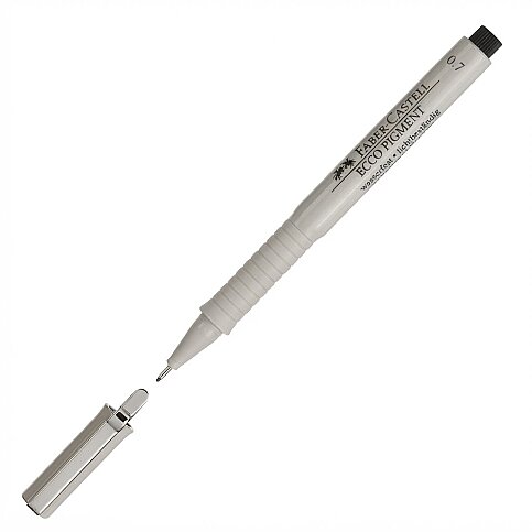 FABER-CASTELL ECCO PİGMENT ÇİZİM KALEMİ 0.7mm SİYAH (5110166799) - 1
