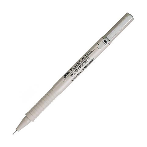 FABER-CASTELL ECCO PİGMENT ÇİZİM KALEMİ 0.8mm SİYAH (5110166899) - 2