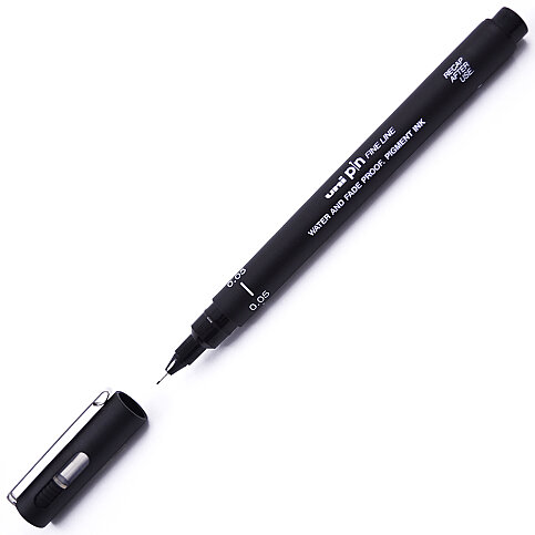 UNİ PIN005-200 ÇİZİM KALEMİ 0.05mm SİYAH - 3