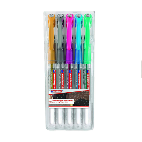 Edding 2185 Crystal Jelly Jel Kalem Metalik 5 Renk - 1