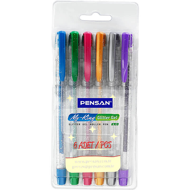 PENSAN 2227 MY KİNG SİMLİ JEL KALEM 6 RENK (PE02227JK00S6)