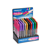 Pensan 2228 Glitter Simli Jel Kalem 1.0Mm Gümüş - Pensan