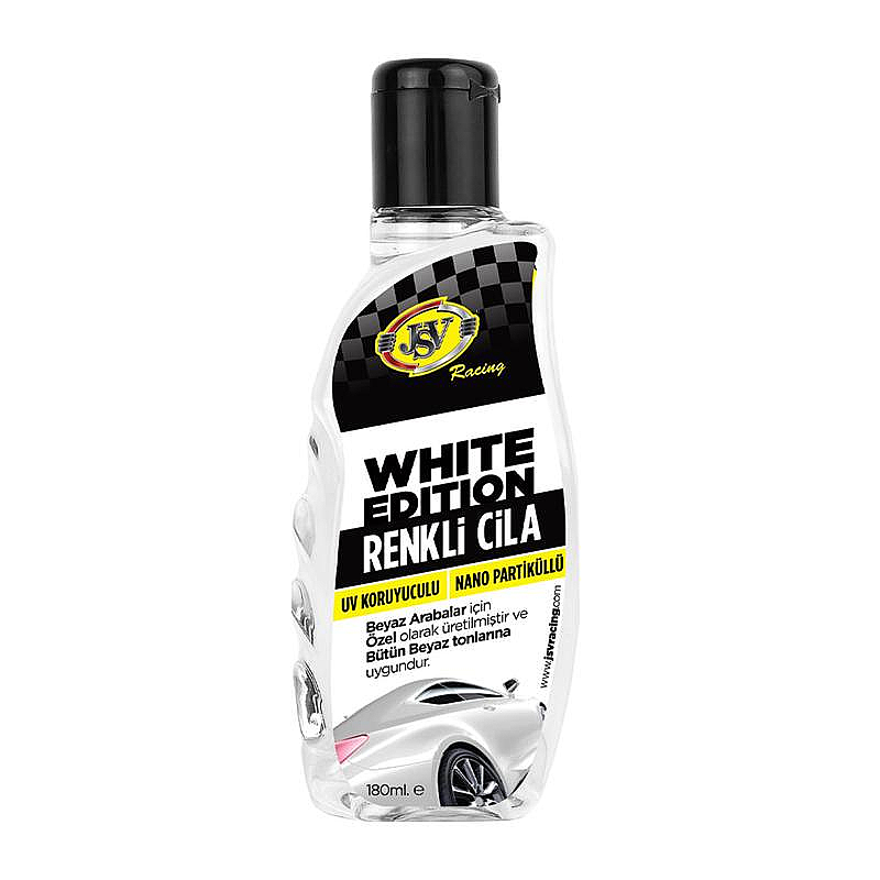 JSV 44477 RENKLİ ARAÇ CİLASI BEYAZ 180ml