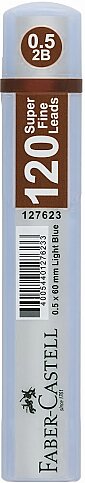 FABER-CASTELL GRİP KALEM UCU 0.5 2B 60mm AÇIK MAVİ (5090127623) - 1