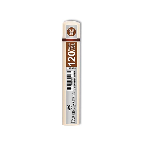 FABER-CASTELL GRİP KALEM UCU 0.5 2B 60mm BEYAZ (5090127624) - 1