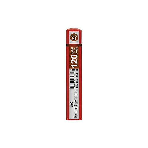 FABER-CASTELL GRİP KALEM UCU 0.5 2B 60mm KIRMIZI (5090127620) - 1