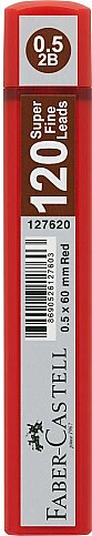 FABER-CASTELL GRİP KALEM UCU 0.5 2B 60mm KIRMIZI (5090127620) - 1