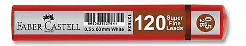 FABER-CASTELL GRİP KALEM UCU 0.5 2B 60mm KIRMIZI (5090127620) - 1