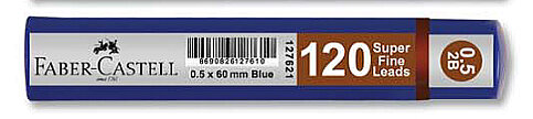FABER-CASTELL GRİP KALEM UCU 0.5 2B 60mm MAVİ (5090127621) - 1