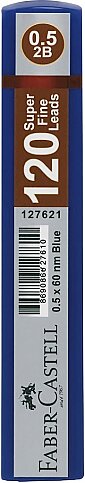 FABER-CASTELL GRİP KALEM UCU 0.5 2B 60mm MAVİ (5090127621) - 1