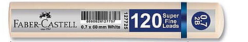 FABER-CASTELL GRİP KALEM UCU 0.7 2B 60mm BEYAZ (5090127725) - 1