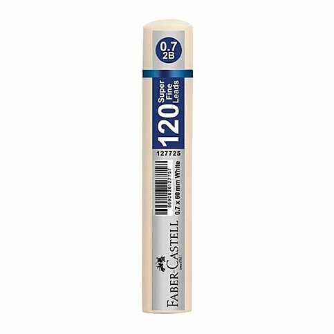 FABER-CASTELL GRİP KALEM UCU 0.7 2B 60mm BEYAZ (5090127725) - 1