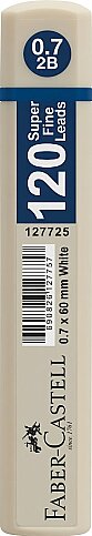 FABER-CASTELL GRİP KALEM UCU 0.7 2B 60mm BEYAZ (5090127725) - 1