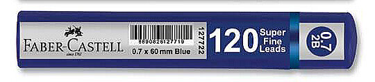 FABER-CASTELL GRİP KALEM UCU 0.7 2B 60mm MAVİ (5090127722)