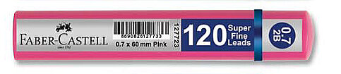 FABER-CASTELL GRİP KALEM UCU 0.7 2B 60mm PEMBE (5090127723) - 1
