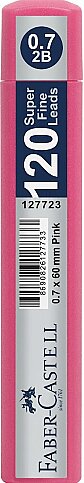 FABER-CASTELL GRİP KALEM UCU 0.7 2B 60mm PEMBE (5090127723) - 1